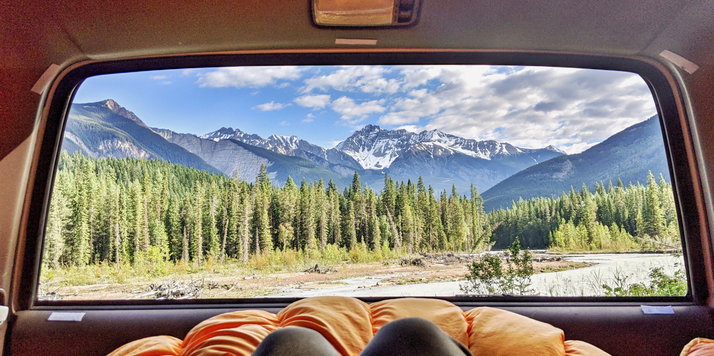 car camping view