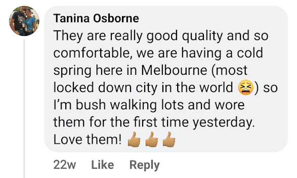 Clients Testimonial Northbound Gear Facebook 1