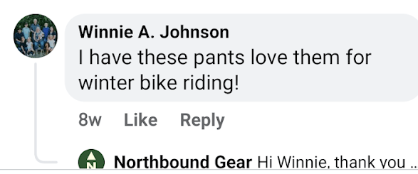 Clients Testimonial Northbound Gear Facebook 13