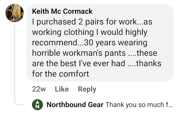 Clients Testimonial Northbound Gear 6