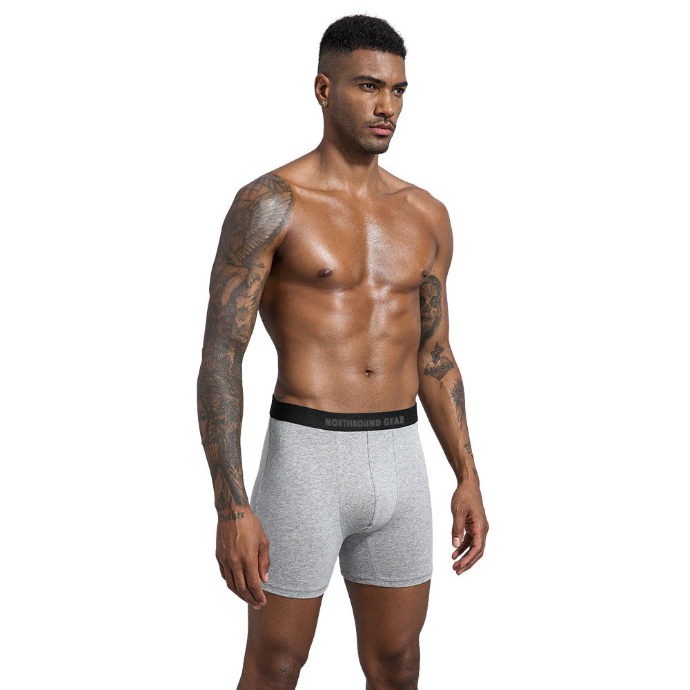 Northbound Gear Boxer in Grey color fit test