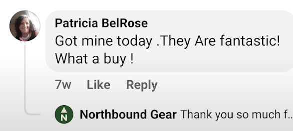 Clients Testimonial Northbound Gear Facebook 10