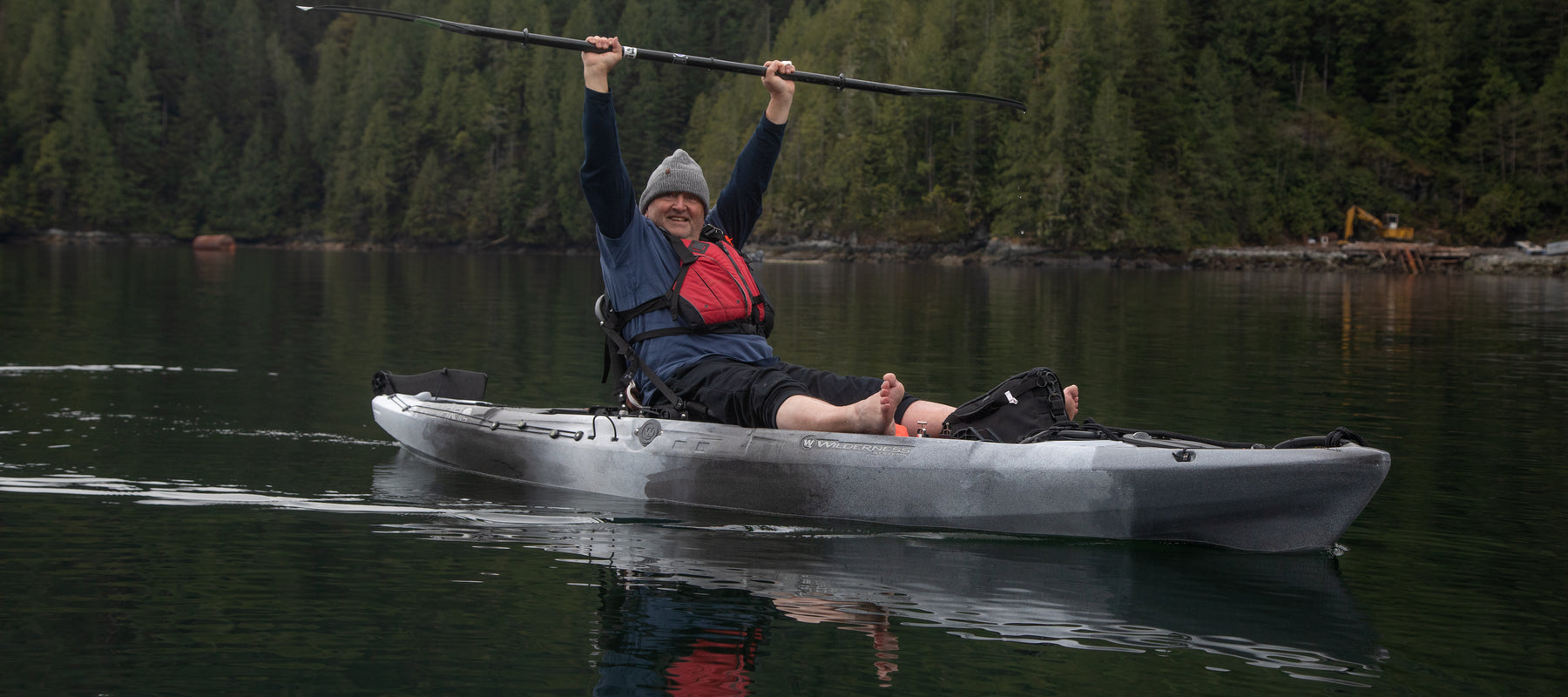 Man Kayaking 