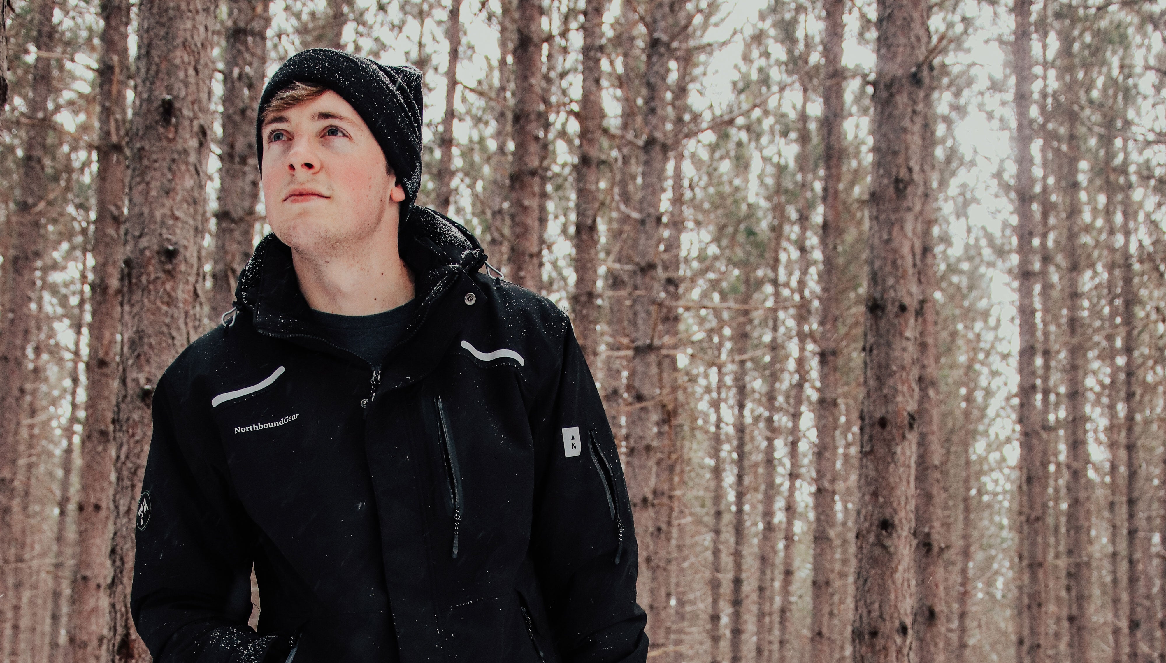 Outdoor Jacket - Man In Forest  