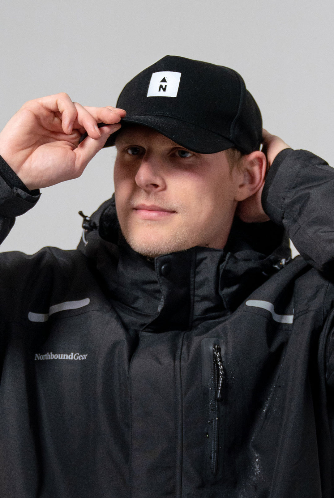 Water-Resistant Cap with Reflective 