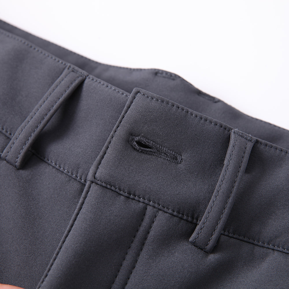 Black Water Resistant Pants Button 