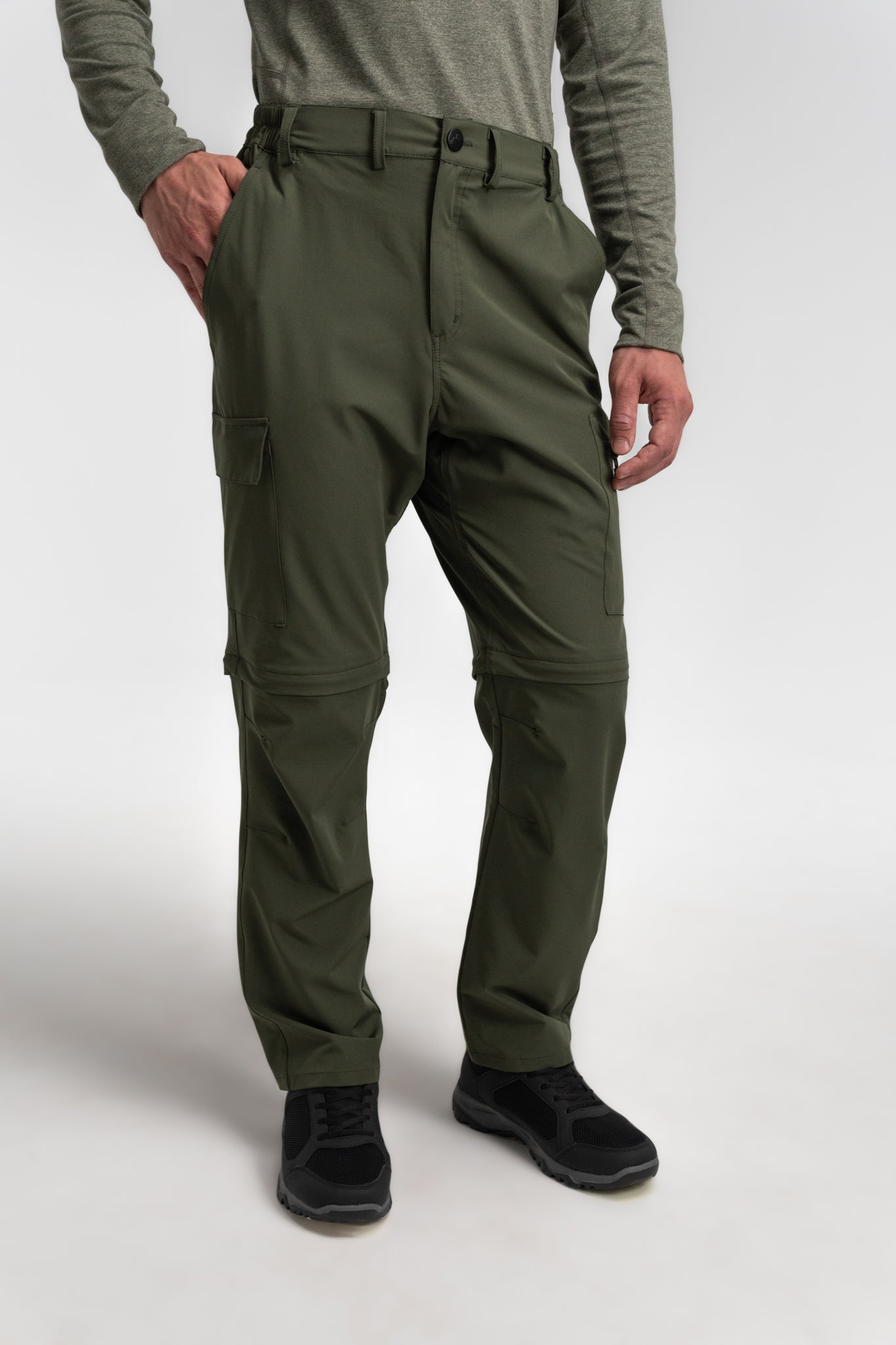Army Green Water Resistant Cargo Pants