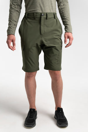 Army Green Water Resistant Cargo Shorts 