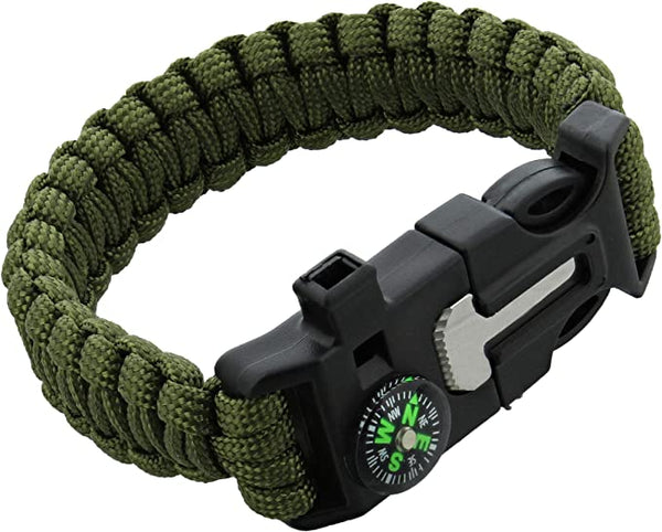 3-in-1 Survival Bracelet with Compass, Whistle & Fire Starter – Northbound  Gear